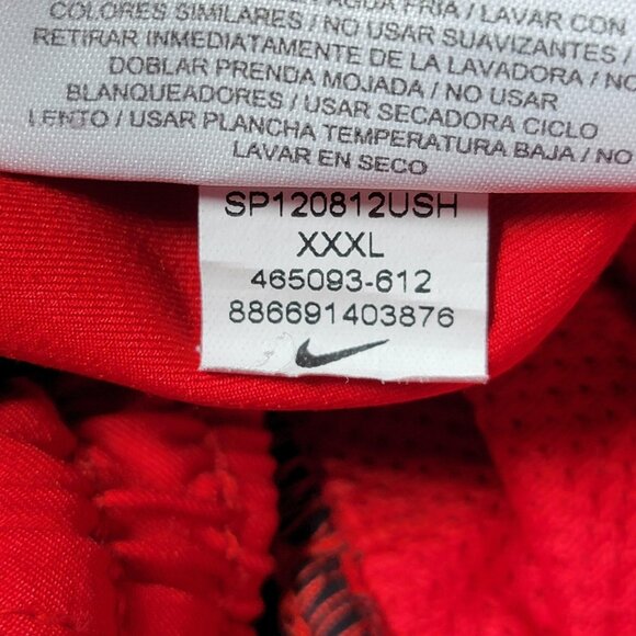Nike Shorts Mens 3XL Red‎ Black Gray Dri-Fit Athletic Basketball 465093-612 - Picture 8 of 14